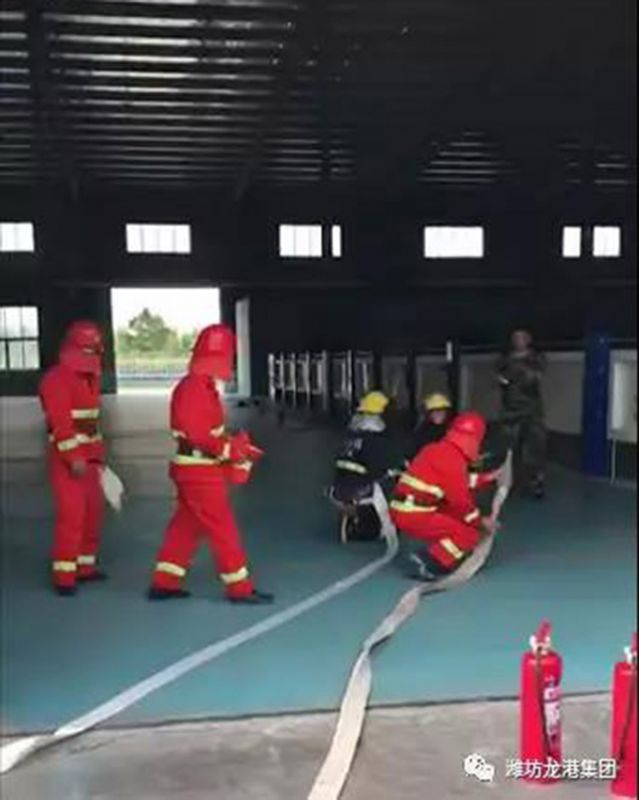 【安全】龍港無機硅有限公司配合昌邑市公安消防大隊進(jìn)行消防演習(xí)
