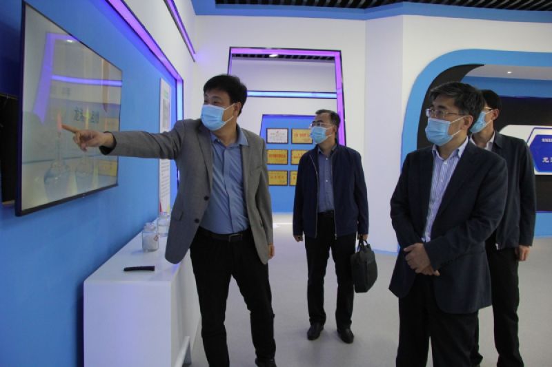 濰坊市財政局黨組書記、局長王金祥一行到龍港硅業(yè)公司調(diào)研