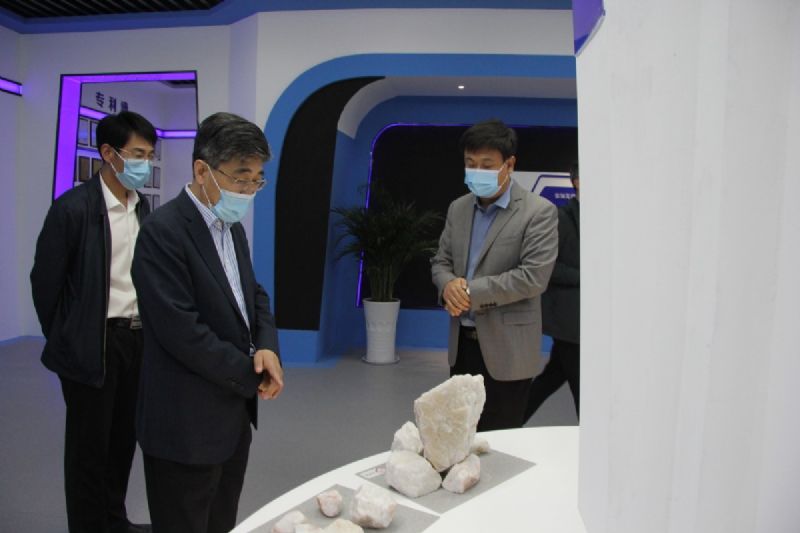 濰坊市財政局黨組書記、局長王金祥一行到龍港硅業(yè)公司調(diào)研